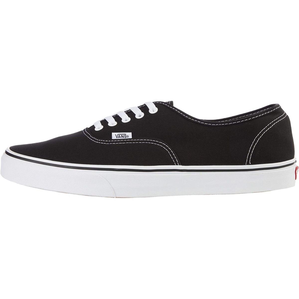 Vans Unisex Mens Womens Canvas Sneakers Skate Shoes Black/White