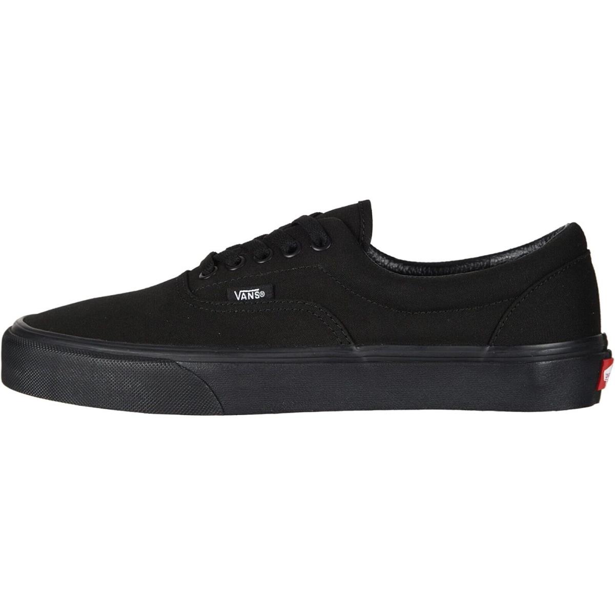 Vans Era Unisex Mens Womens Canvas Sneakers Classic Skate Shoes Black/Black