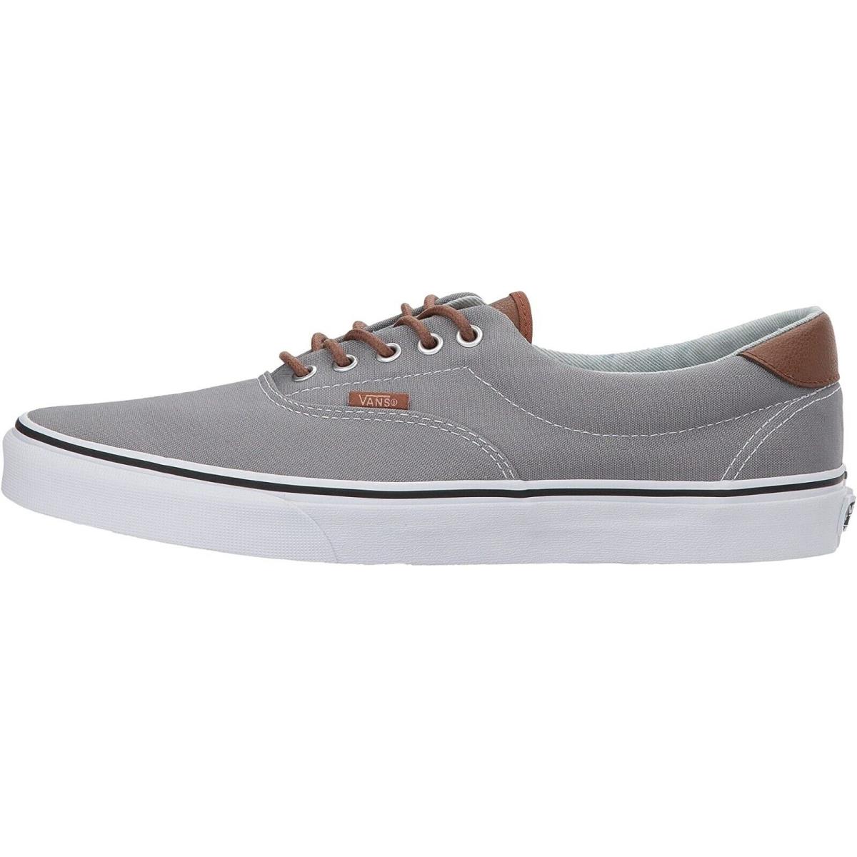 Vans Era Unisex Mens Womens Canvas Sneakers Classic Skate Shoes C&L - Frost Gray/Acid Denim