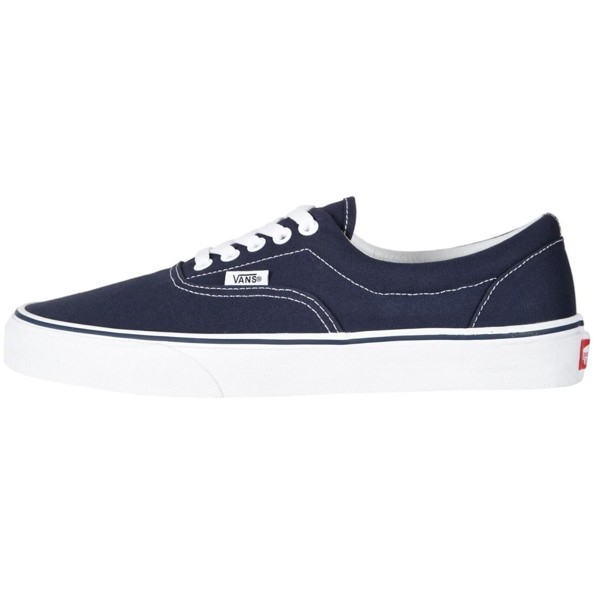 Vans Era Unisex Mens Womens Canvas Sneakers Classic Skate Shoes Navy/White