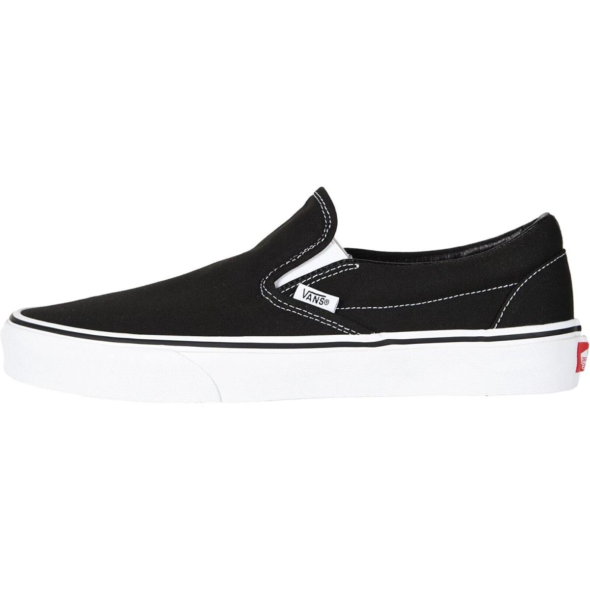 Vans Classic Slip-on Unisex Men Women Skate Shoes Canvas Sneakers Black/White