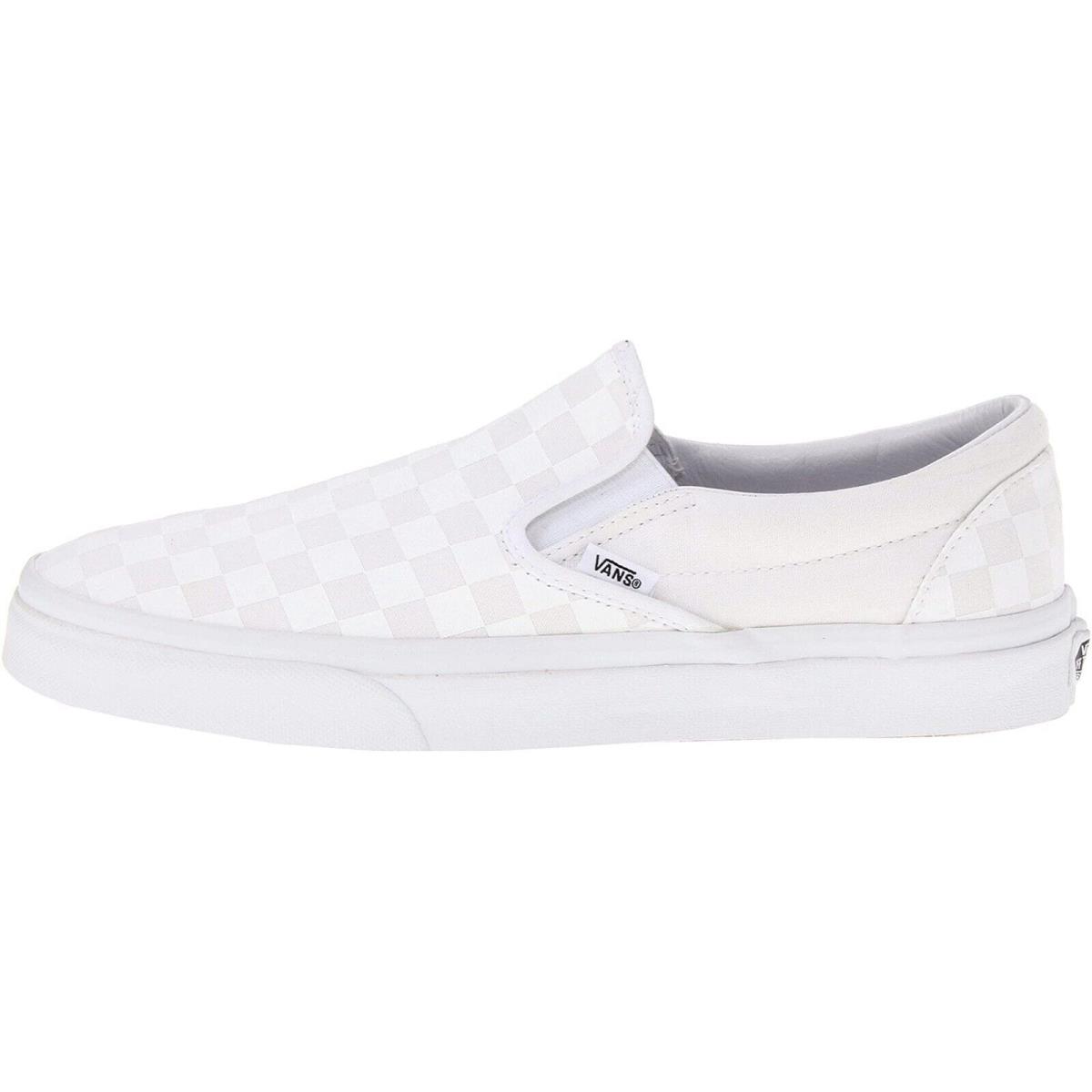 Vans Classic Slip-on Unisex Men Women Skate Shoes Canvas Sneakers Checkerboard True White/True White