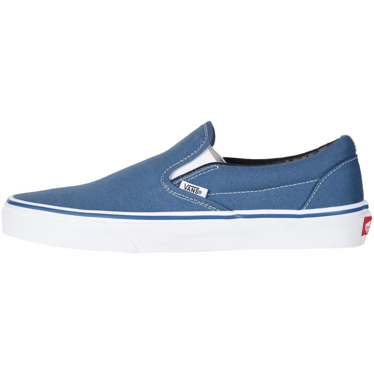 Vans Classic Slip-on Unisex Men Women Skate Shoes Canvas Sneakers Navy