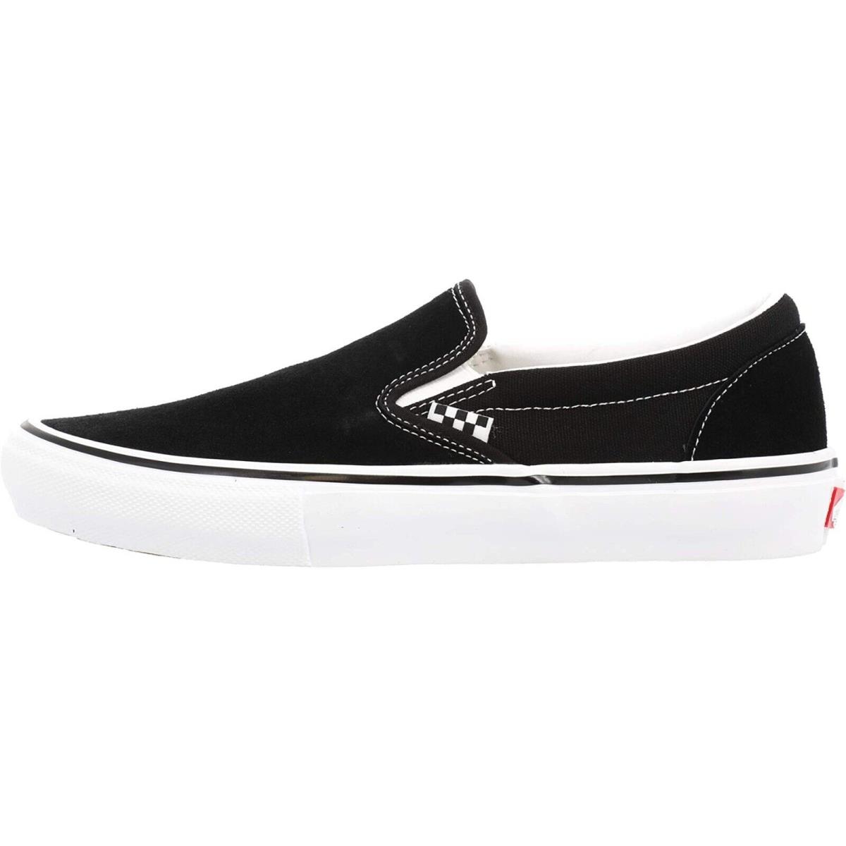 Vans Classic Slip-on Unisex Men Women Skate Shoes Canvas Sneakers (Skate) Black/White