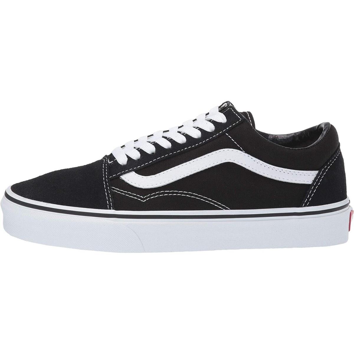 Vans Old Skool Unisex Suede Sneakers Mens Womens Skateboard Canvas Shoes Black/White