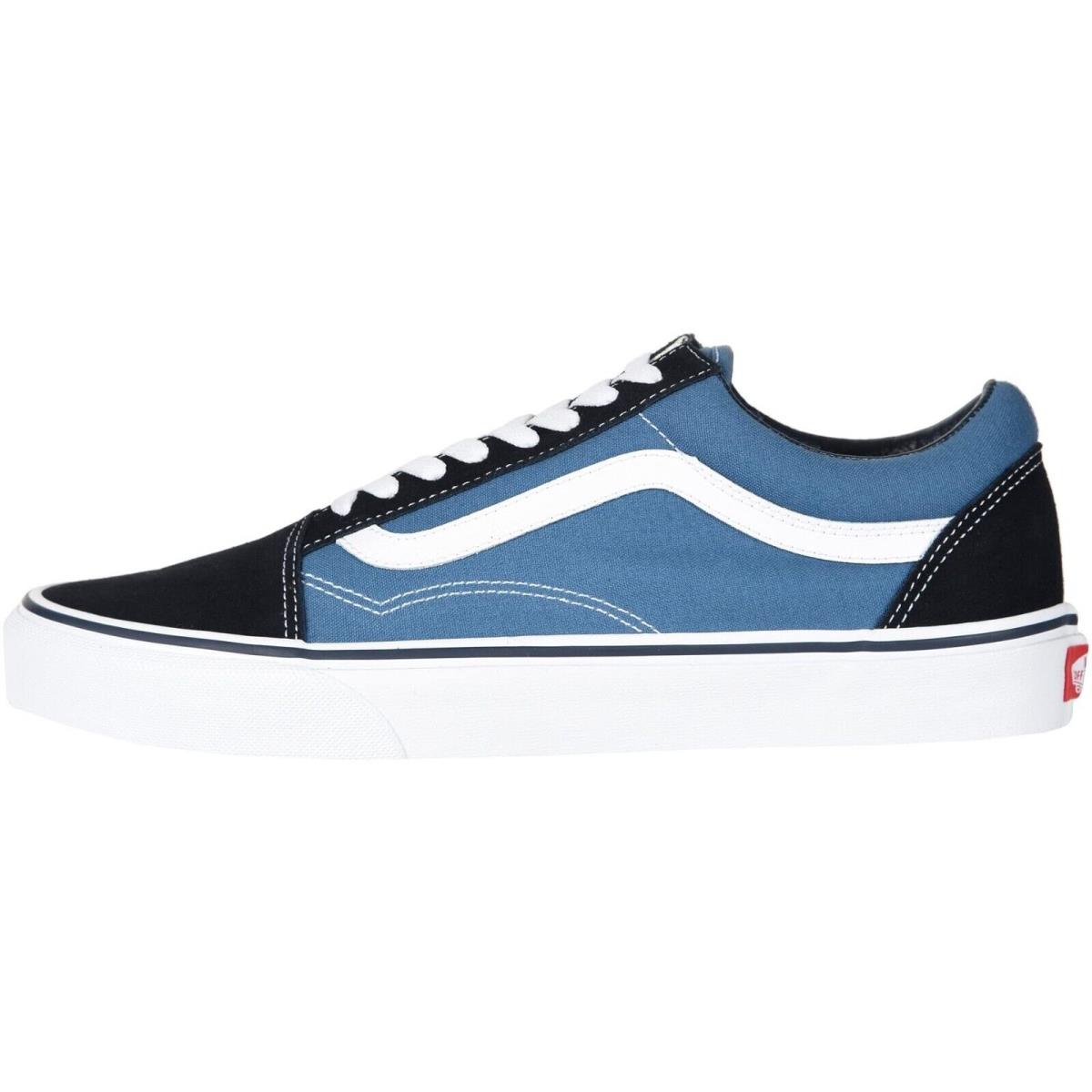Vans Old Skool Unisex Suede Sneakers Mens Womens Skateboard Canvas Shoes Navy/True White