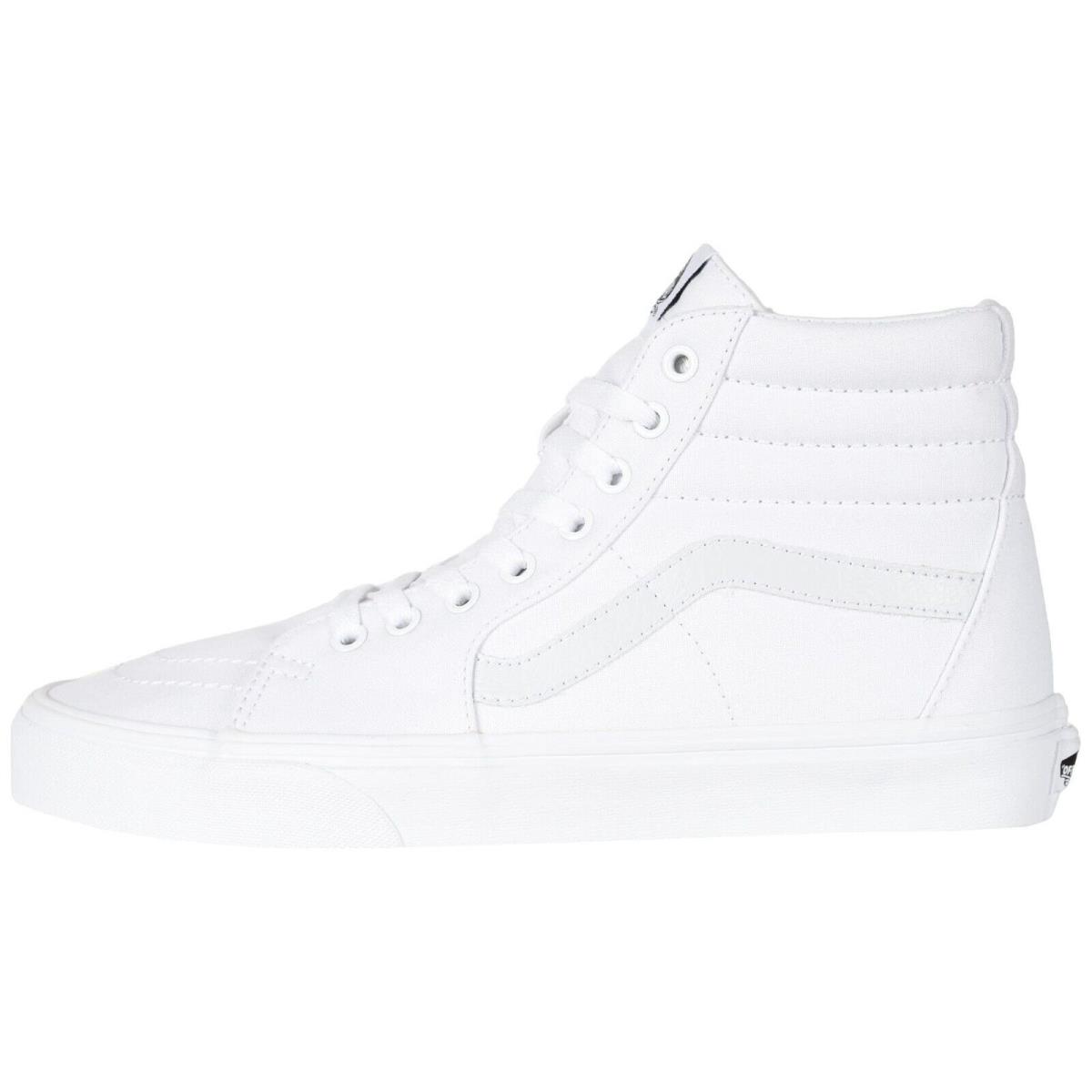 Vans SK8-HI Unisex Canvas Sneakers Mens Womens High Top Skate Shoes True White