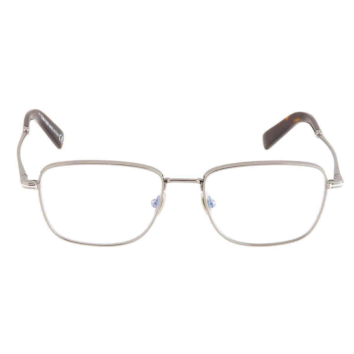 Tom Ford Blue Light Block Square Men`s Eyeglasses FT5748-B 012 55 FT5748-B 012