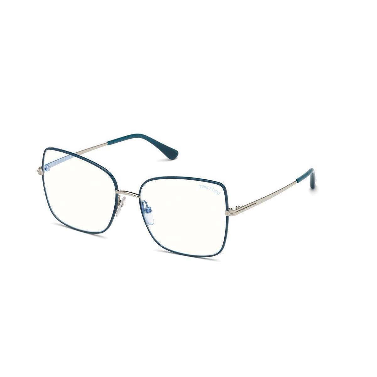 Tom Ford FT5613BV-098-56 Blue Silver Eyeglasses