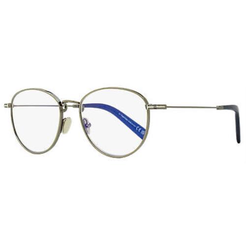 Tom Ford TF5749B Blue Block Eyeglasses 012 Ruthenium/blue 52mm FT5749