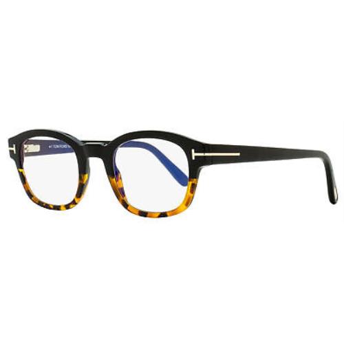 Tom Ford TF5808B Blue Block Eyeglasses 005 Black/havana 49mm FT5808