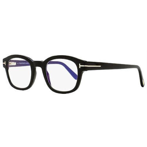 Tom Ford TF5808B Blue Block Eyeglasses 001 Black 49mm FT5808