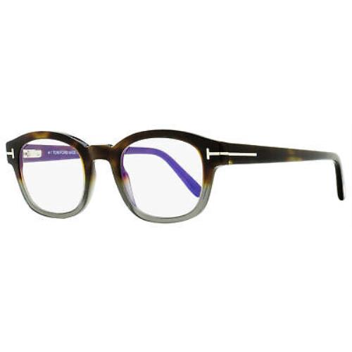 Tom Ford TF5808B Blue Block Eyeglasses 055 Havana/gray 49mm FT5808