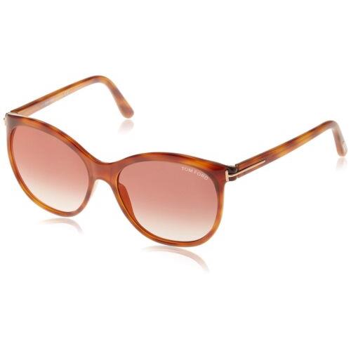 Sunglasses Tom Ford FT 0568 Geraldine- 02 53G Blonde Havana / Brown Mirror