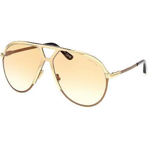Tom Ford FT 1060 Sunglasses 30F Shiny Deep Gold
