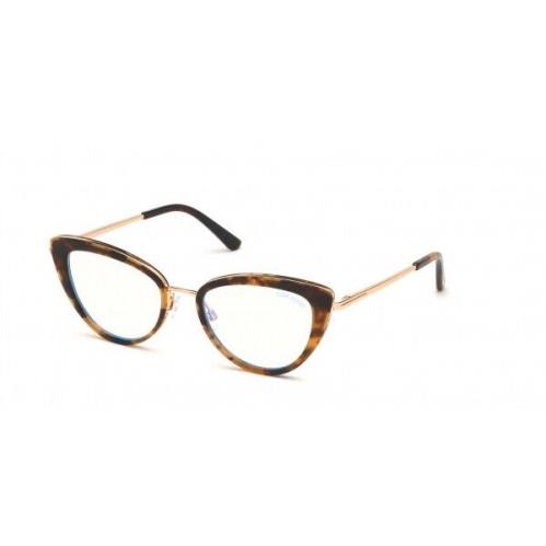 Tom Ford FT5580B-056-55 Havana Gold Eyeglasses