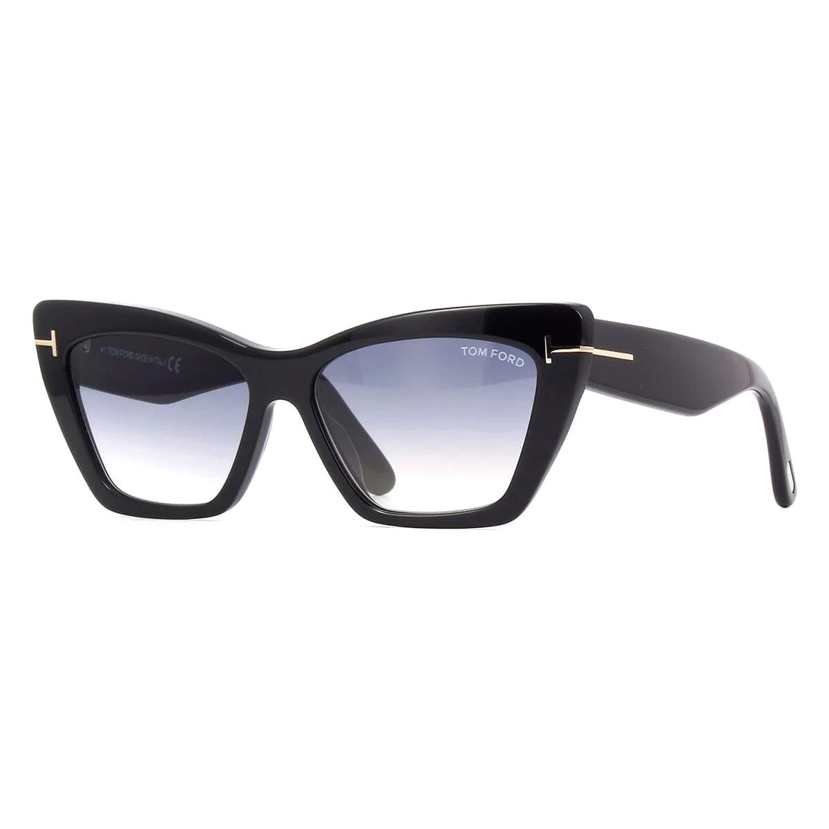 Tom Ford Sunglasses TF871 01B Wyatt Black Frame Gray Lens 56MM