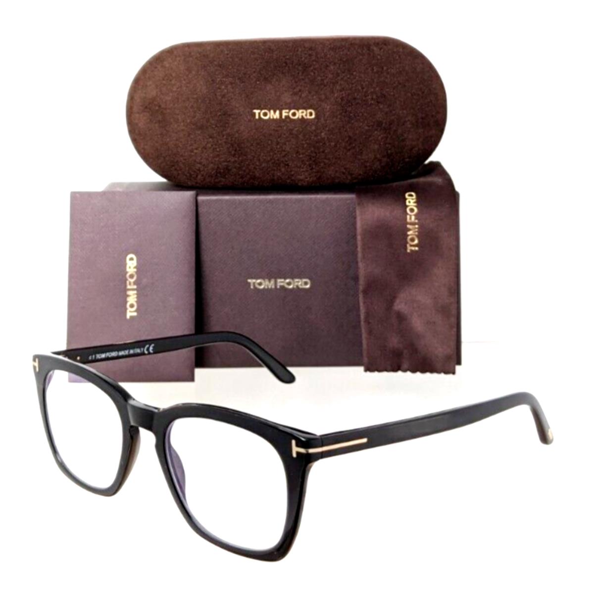 Tom Ford Eyeglasses TF 5736-B 001 50-20 145 Black Frames W/blue Block Lenses