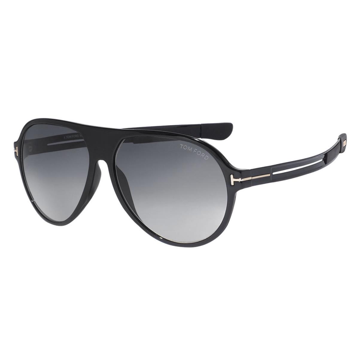 Tom Ford Sunglasses Oscar TF881 01B 60-14 Black Gold Frames W/grey Fade Lenses