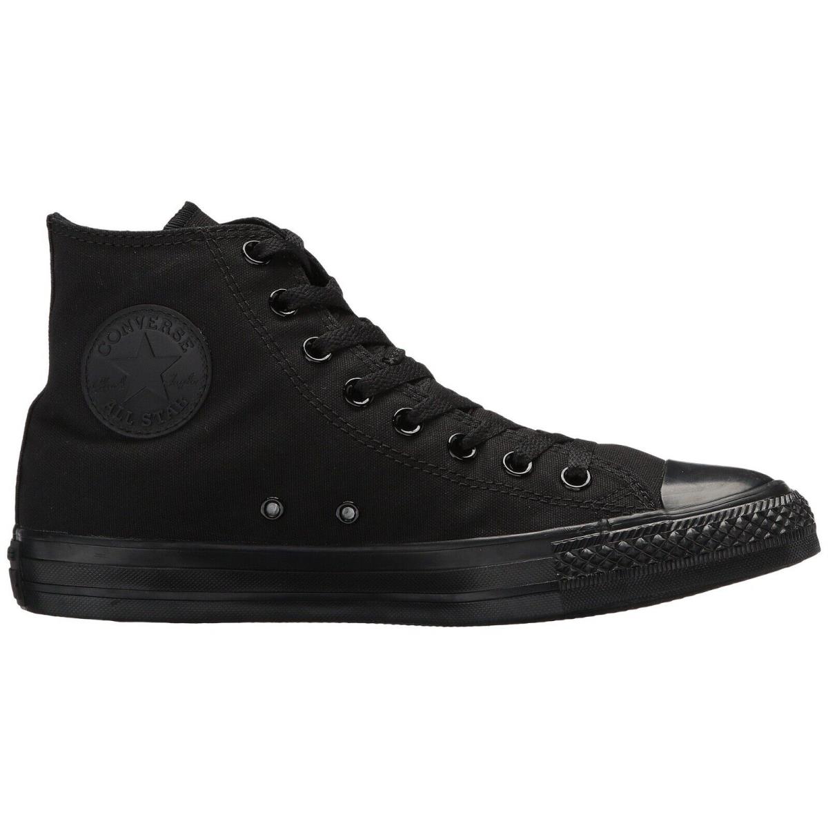Converse Chuck Taylor All Star High Top Unisex Canvas Sneaker Classic Shoes Black Monochrome