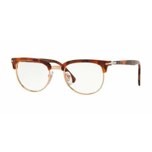 Persol RX Eyeglasses Frames PO3197V 1072 52 20 Brown Tortoise Tailoring Edition - Frame: Brown Tortoise