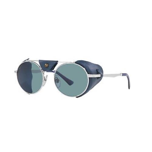 Persol Sunglasses PO2496SZ 1139P1 50mm Silver / Green Polar Lens