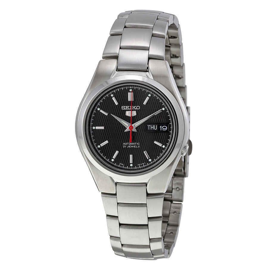 Seiko Series 5 Automatic Black Dial Men`s Watch SNK607