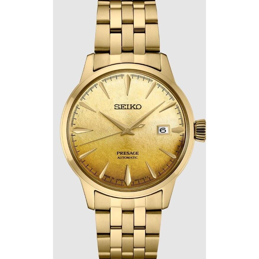 Seiko Presage Cocktail Time Gold-tone Men s Automatic Watch SRPK46