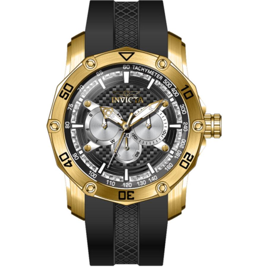 Invicta Pro Diver Gmt Date Day Quartz Black Dial Men`s Watch 45743