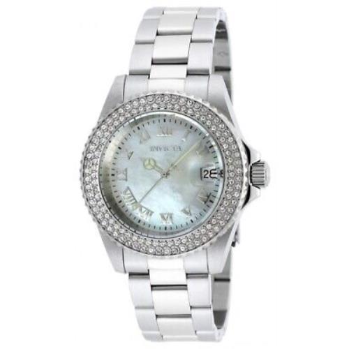 Invicta Angel Mop Dial Stainless Steel Ladies Watch 19873