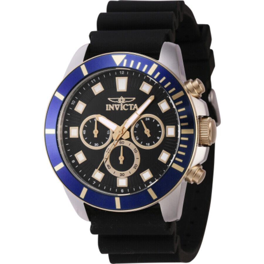 Invicta Pro Diver Chronograph Quartz Black Dial Men`s Watch 46082