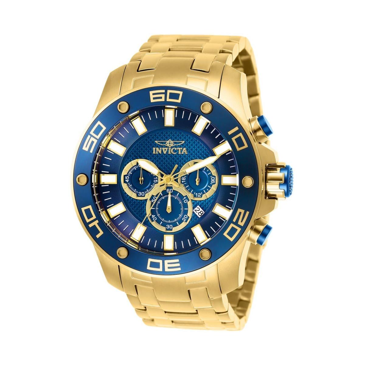 Invicta Men Pro Diver Quartz Watch Gold 26078