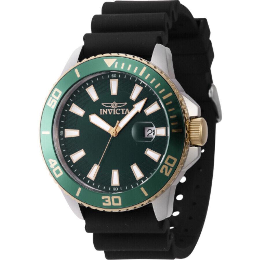 Invicta Pro Diver Quartz Green Dial Men`s Watch 46093