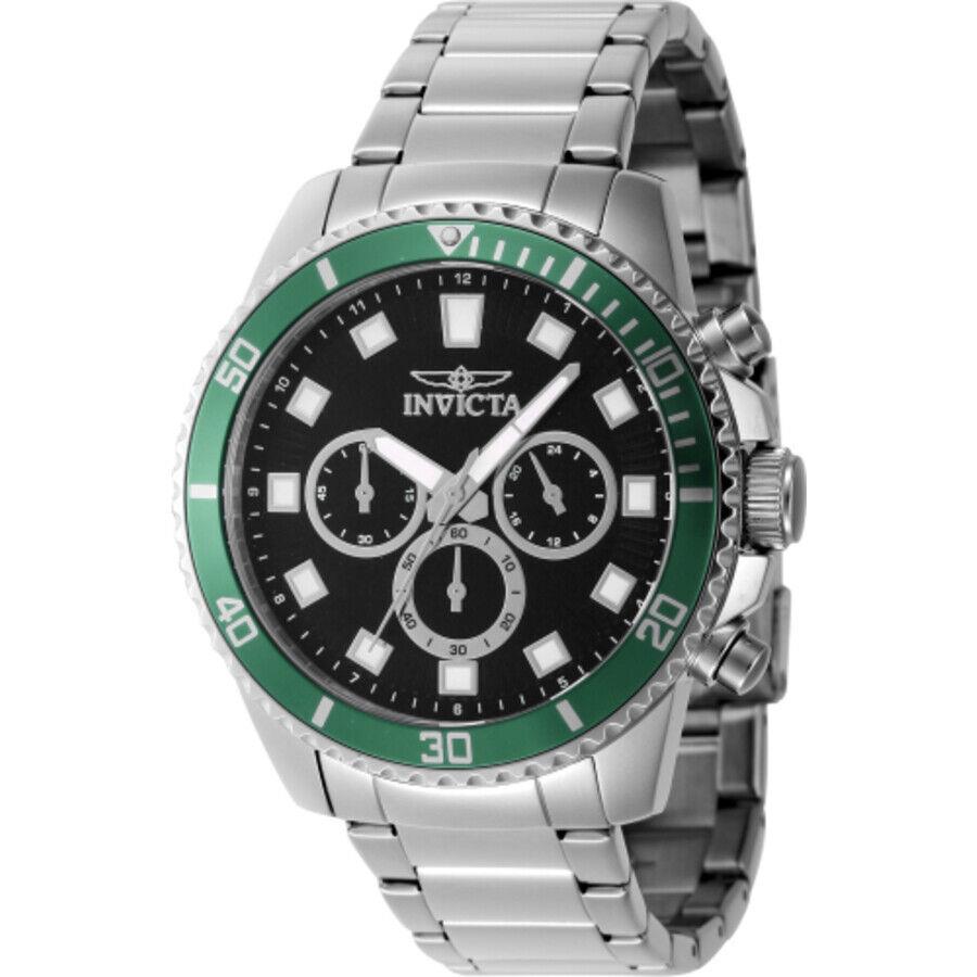 Invicta Pro Diver Chronograph Gmt Quartz Black Dial Men`s Watch 46051