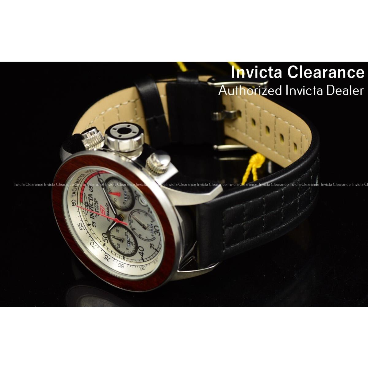 Invicta watch Rally - Gold Dial, Ivory Band, Brown Bezel