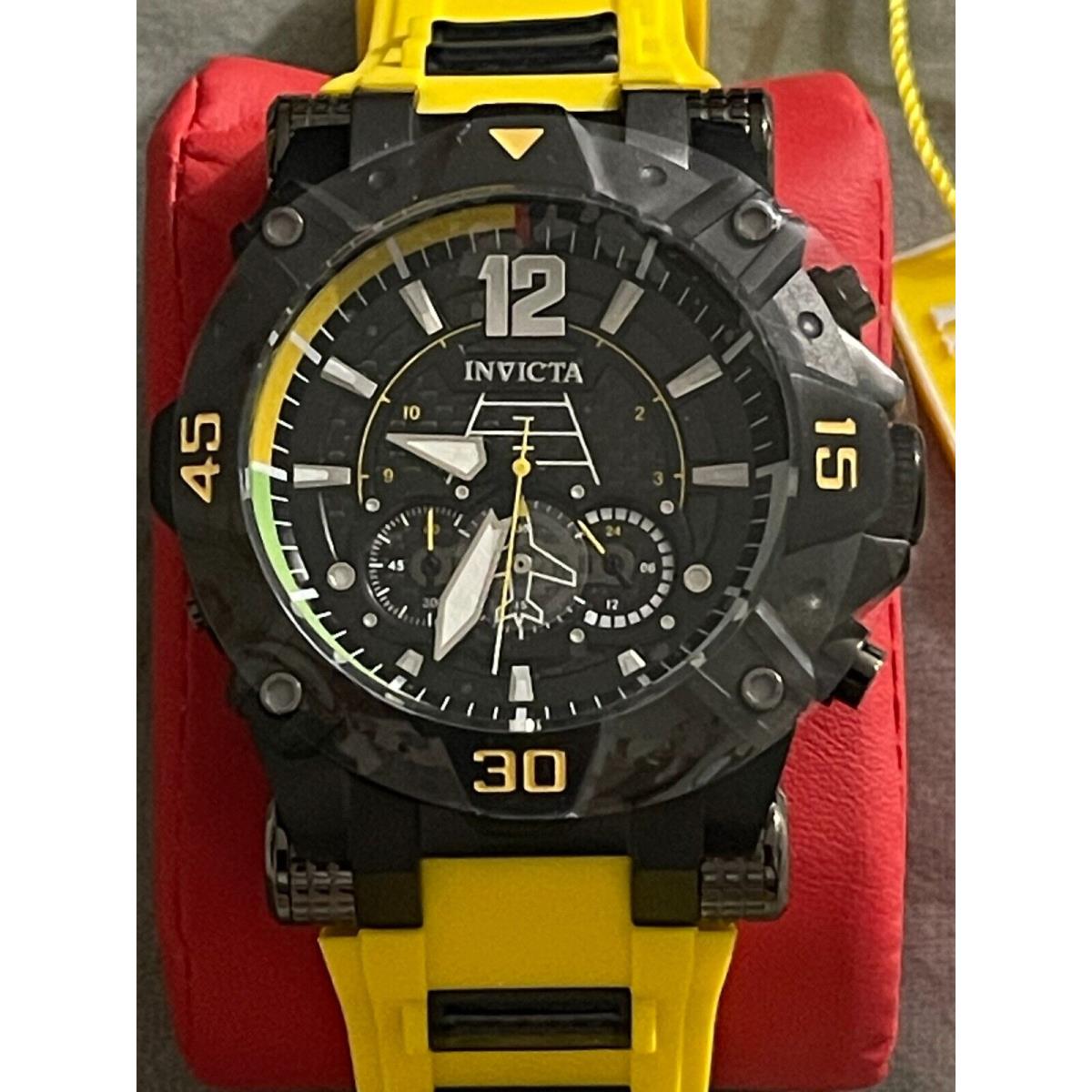 Yellow on sale invicta watch