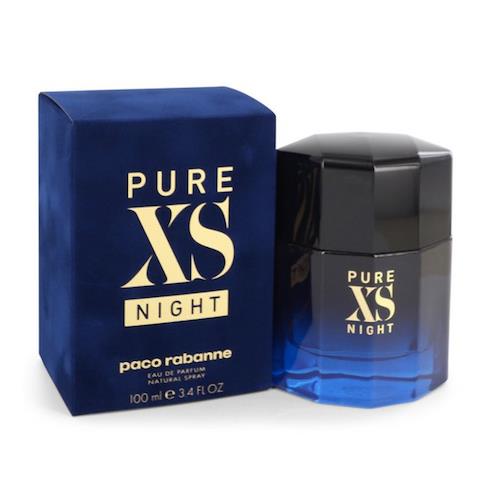 Pure XS Night by Paco Rabanne Men Parfum 3.4oz-100ml Edp Spr BA41