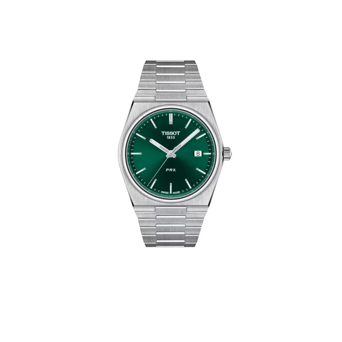 Tissot Prx T-classic Quartz Green Dial Men`s Watch T1374101109100