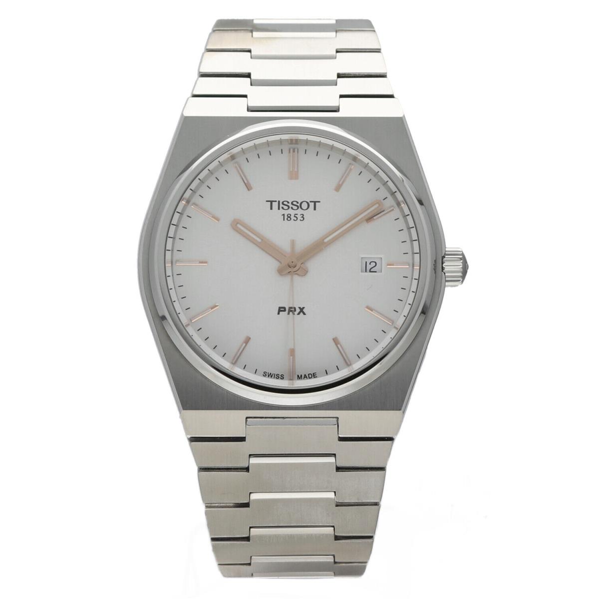 Tissot Prx T137.410.11.031.00 40 mm Steel Silver Dial Swiss Quartz Men`s Watch