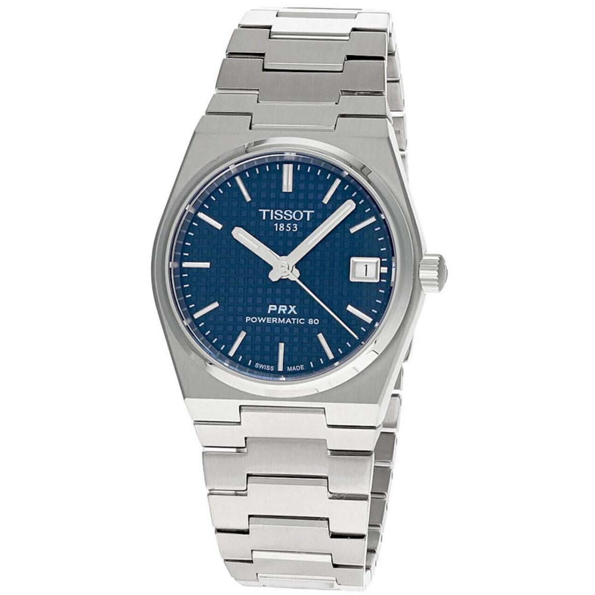 Tissot Prx Powermatic 80 35MM Blue Dial SS Unisex Watch T137.207.11.041.00