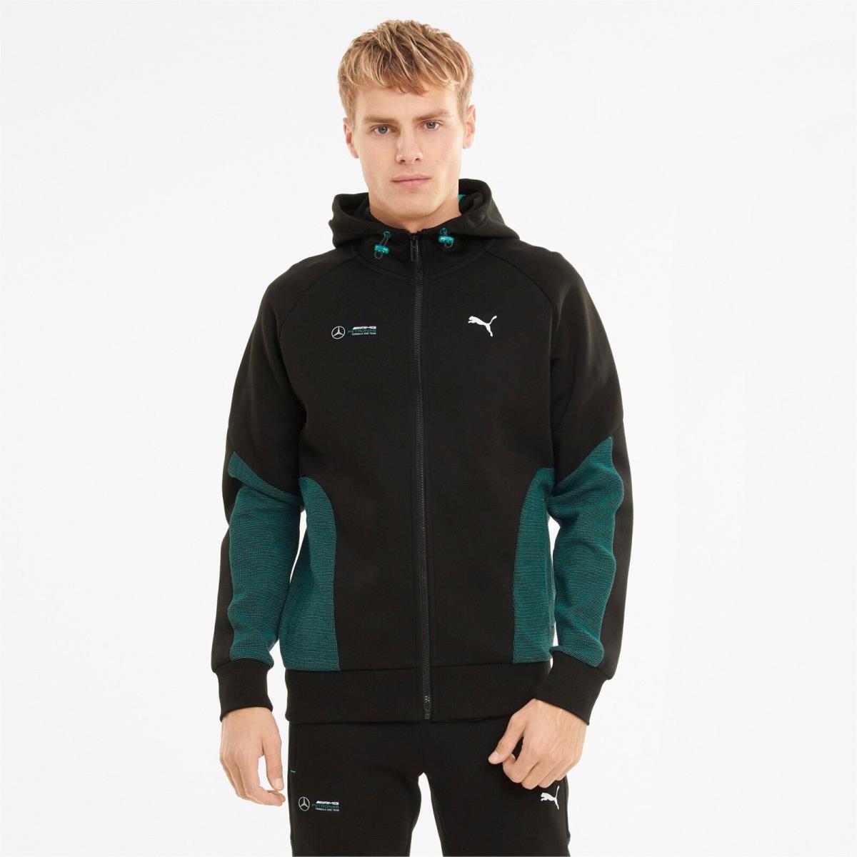 599609-01 Mens Puma MAPF1 Mercedes Hooded Sweat Jacket