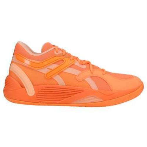 Puma Trc Blaze Court Basketball Mens Orange Sneakers Athletic Shoes 37658202 - Orange