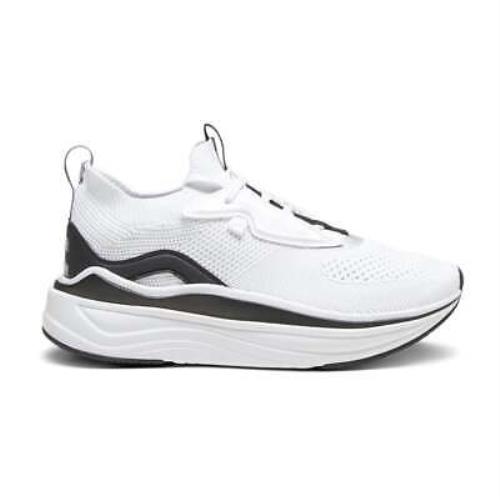 Puma Softride Stakd Lace Up Womens White Sneakers Casual Shoes 37882703 - White