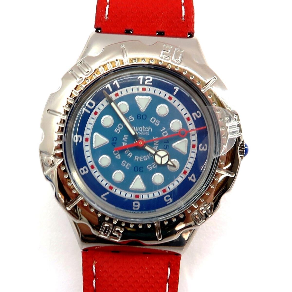 Swatch Irony Scuba Watch Wind Jammer YDS104 with Case Papers 1996 Gents