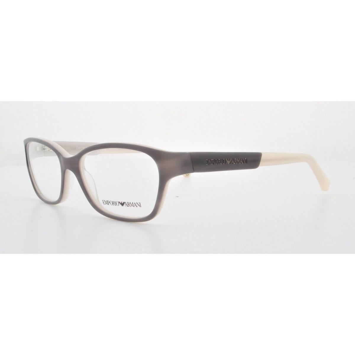 Emporio Armani EA 3004 Gray 5048 Cat Eye Plastic Eyeglasses Frames 50-16-135