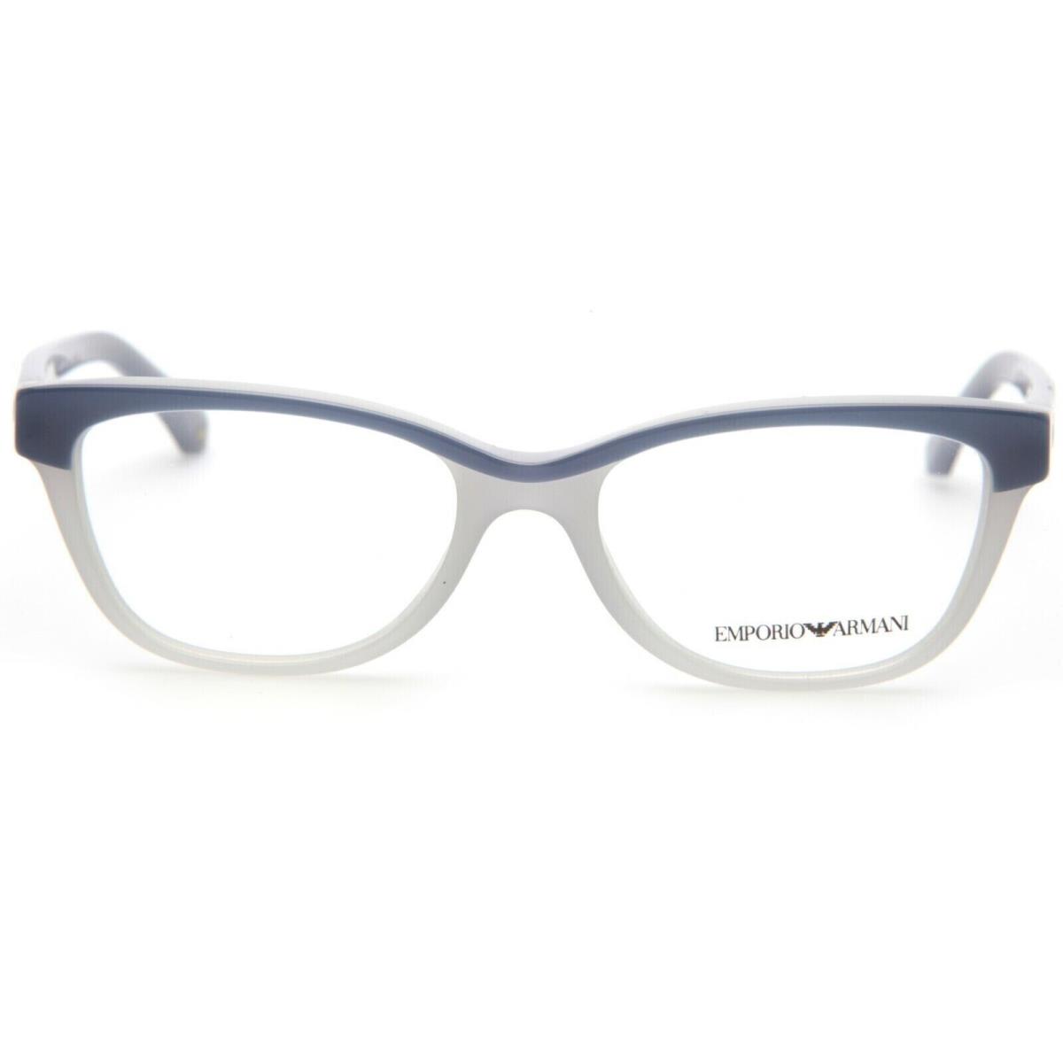 Emporio Armani EA3015 Blue/clear 5109 Cat Eye Plastic Eyeglasses Frame 51-17-140
