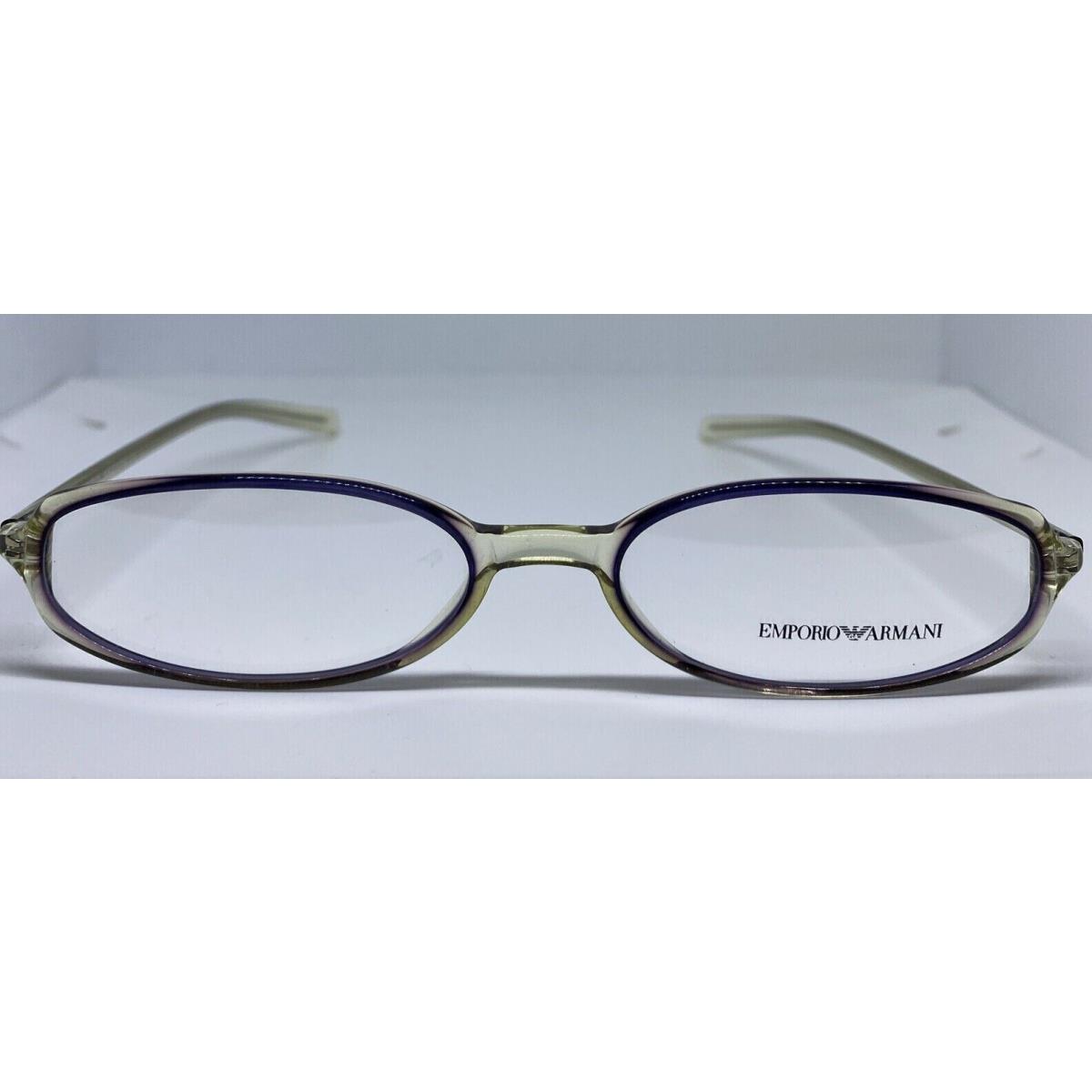 Emporio Armani EA9017 7X4 Transparent/purple Oval Eyeglasses Frame 51-17-135