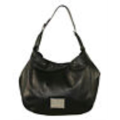 Ralph Lauren Purple Label Black Leather Nappa Stirrup Hobo Bag