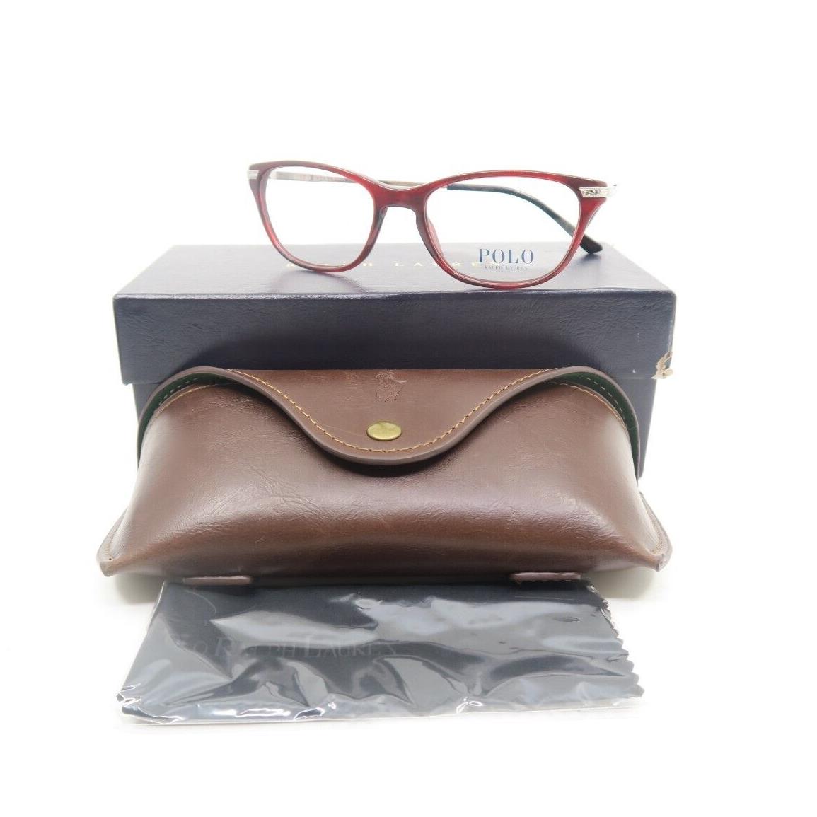 Polo Ralph Lauren PH 2135 5533 51mm Red Transparent Cat Eye Eyeglasses