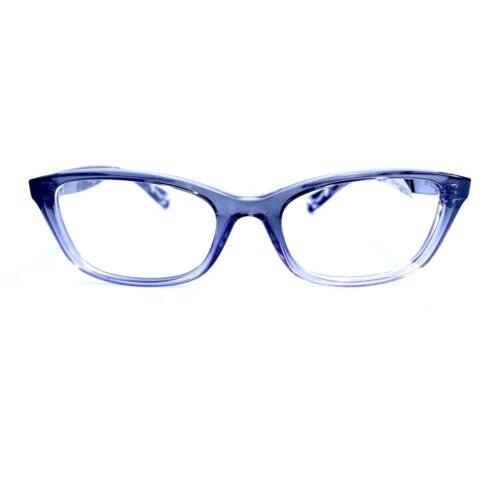 Ralph Lauren Gray Clear Wayfarer Frame Eyeglasses RA7072 1511 51 18 140